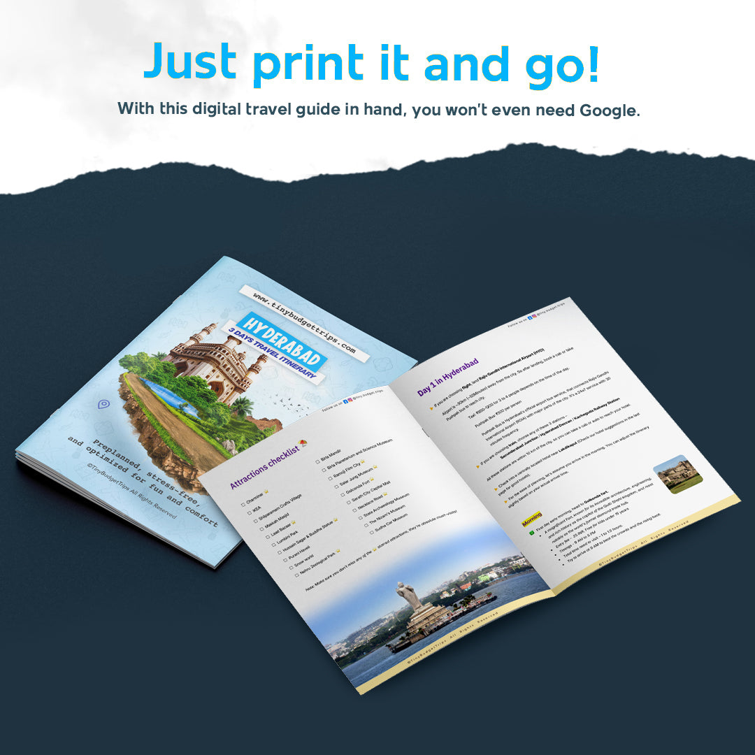 Hyderabad 3 days smart itinerary