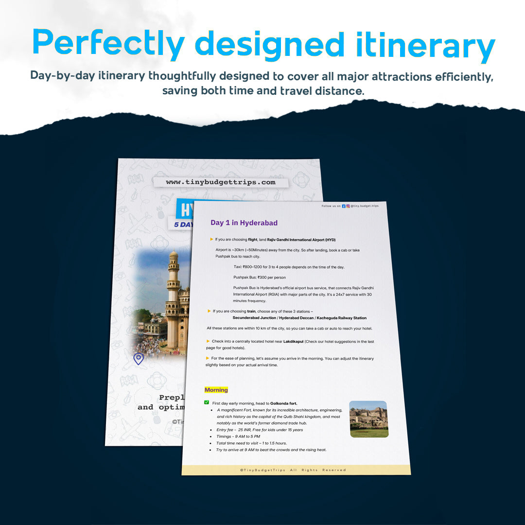 Hyderabad 5 days smart itinerary