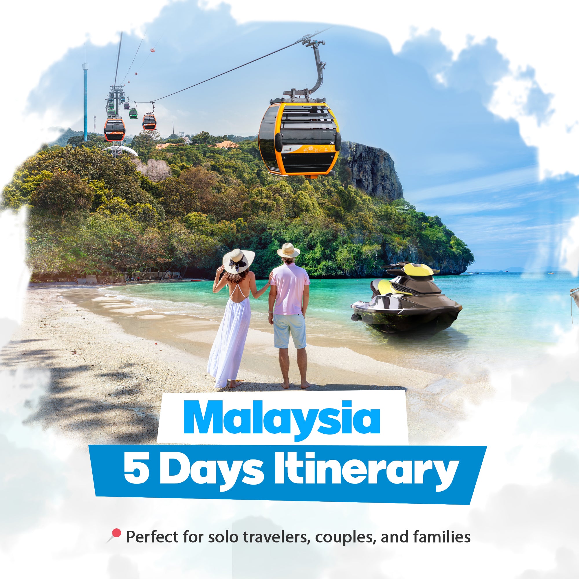 Malaysia 5 days itinerary covering Kuala Lumpur + Langkawi Island