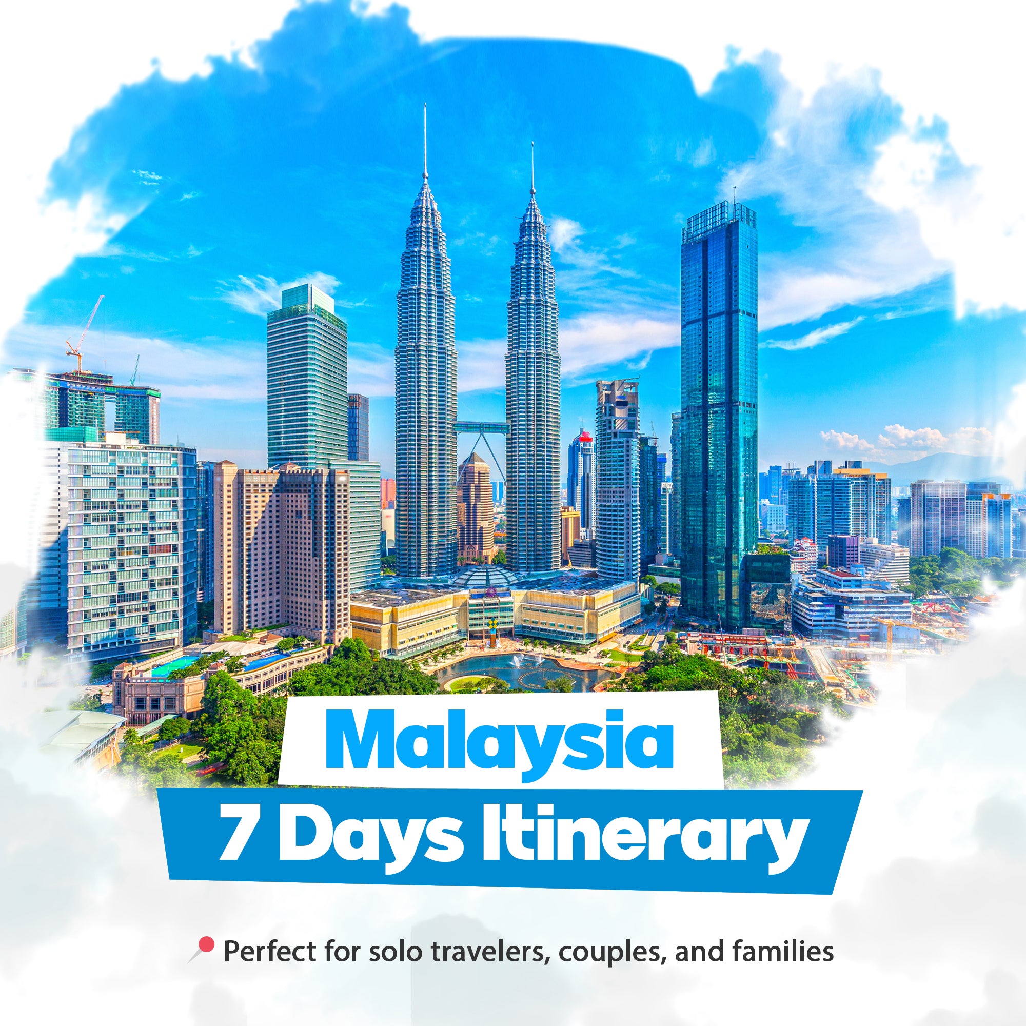Malaysia 7 days itinerary covering Kuala Lumpur + Langkawi Island + Penang