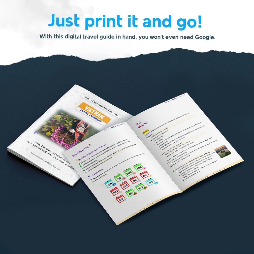 Vietnam 6 days itinerary covering Hanoi, Danang and Hoian